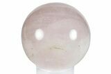 Polished Rose Quartz Sphere - Madagascar #260532-1